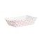 Boardwalk 2.69 in. x 1.05 in. x 4 in. 0.25 lbs. Capacity Paper Food Baskets - Red/White (1000/Carton)